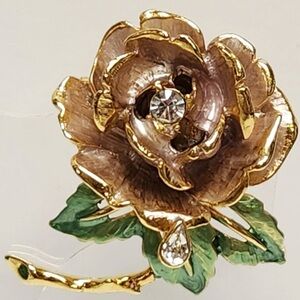 VTG Graziano Englands Rose Brooch